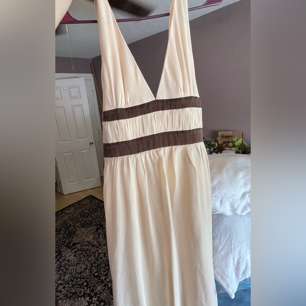 Vintage Silk Halter Dress